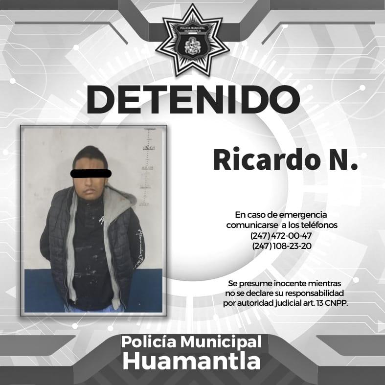 Detiene Policía de Huamantla a fardero que operaba en centros comerciales
